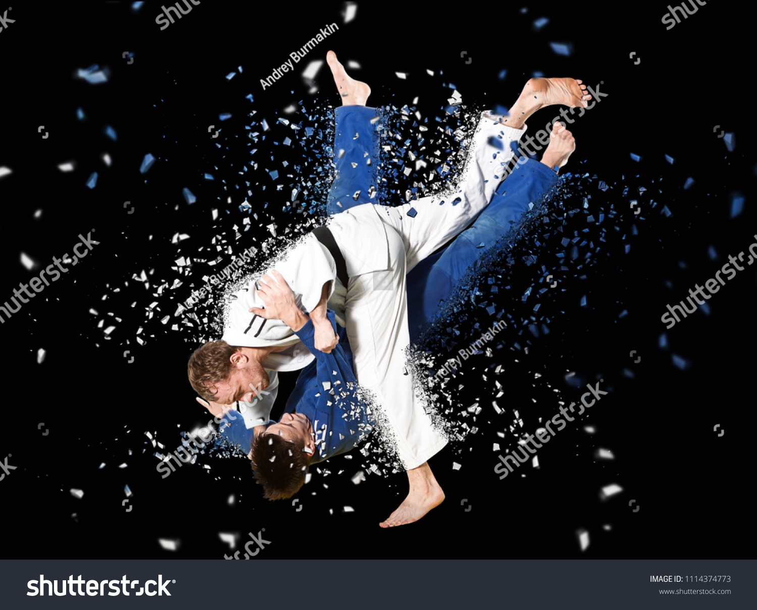 PowerPoint Template fighters judo sports judo competition (iiilkolook)