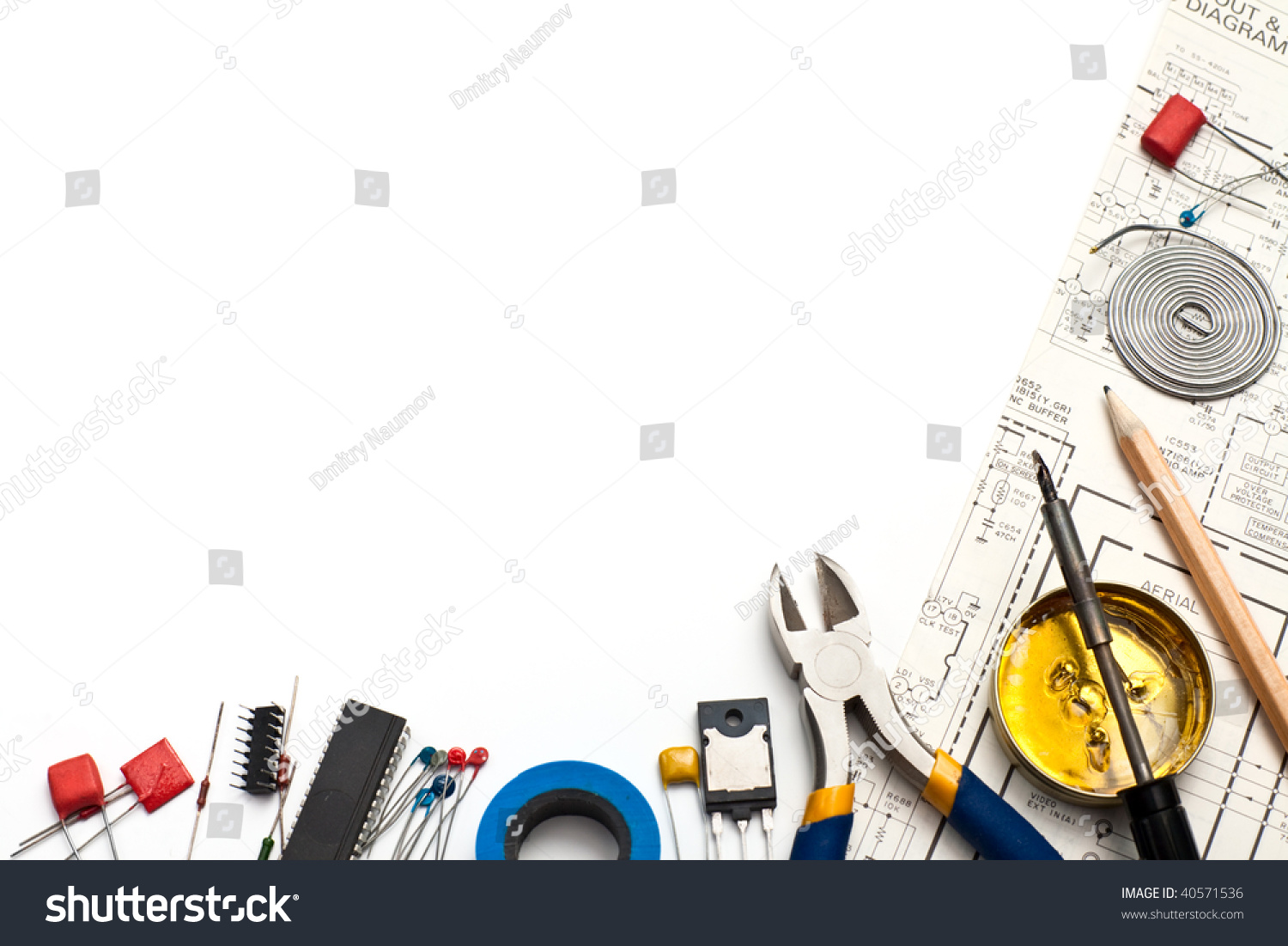 PowerPoint Template electrician tools electrical engineer (lhmoimkn)