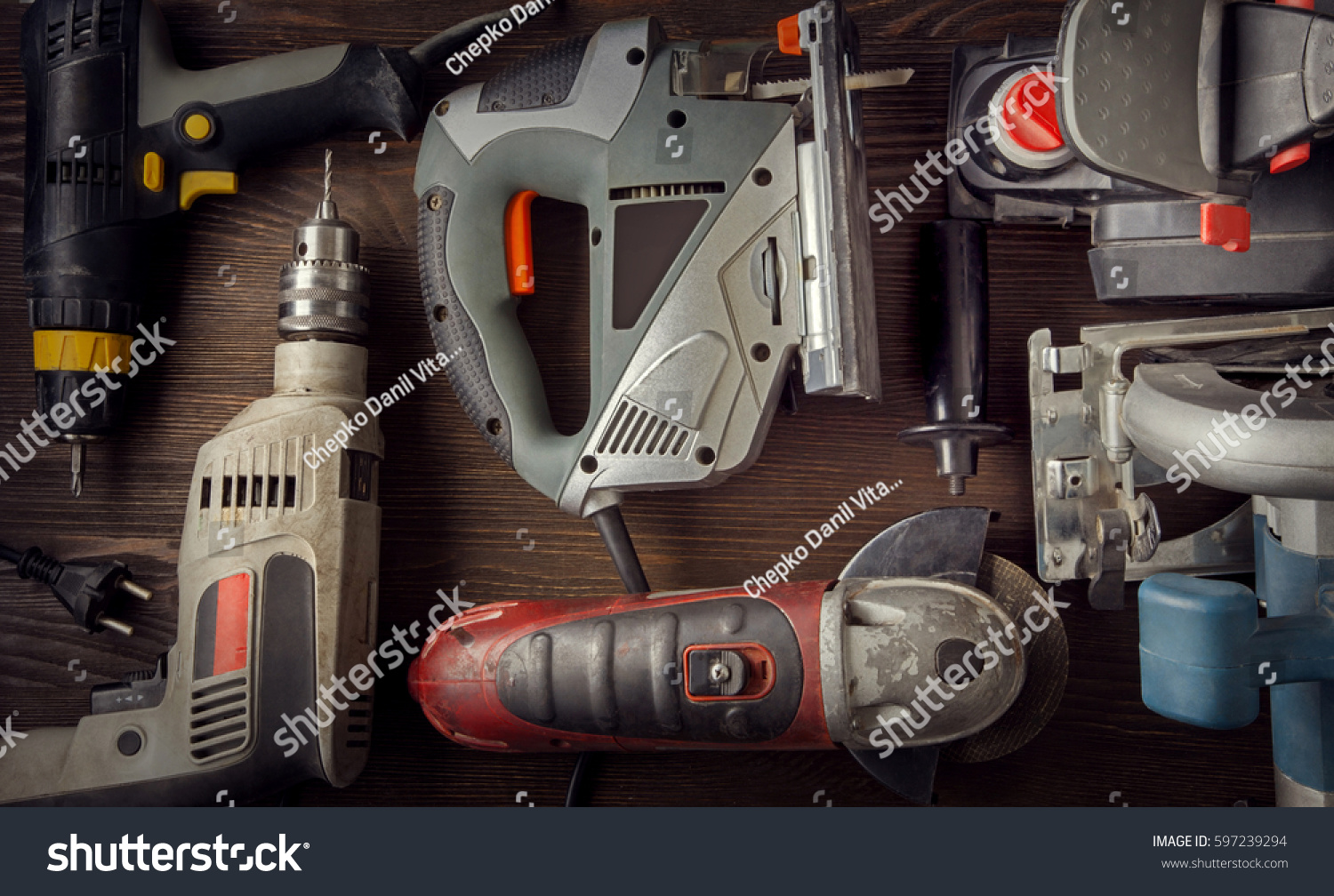 PowerPoint Template power tools electrical electric (muojkujul)