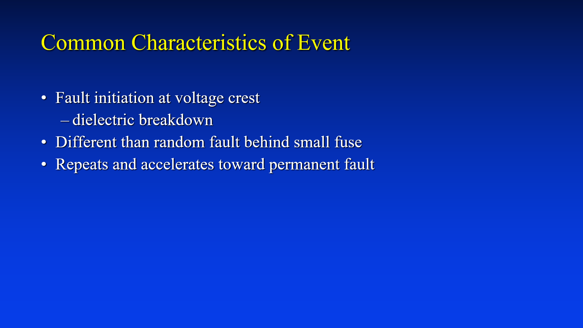 Isolating An Underground Cable Failure Power Quality Blog