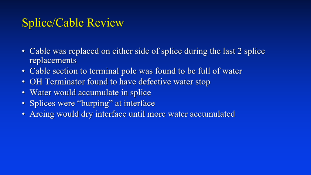 Isolating An Underground Cable Failure Power Quality Blog