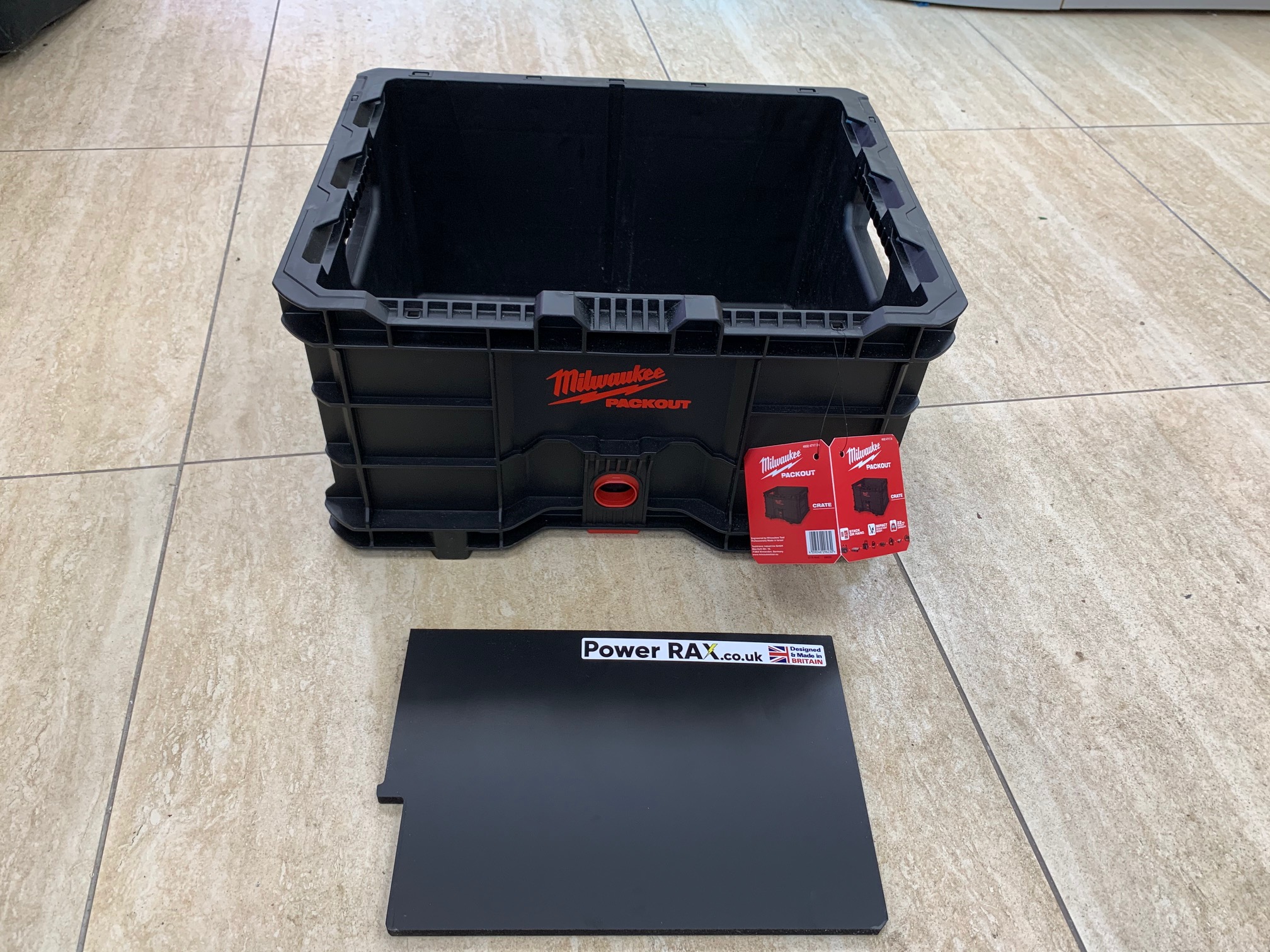 Power Rax Divider for the Milwaukee Packout Crate 493247172 PowerRAX