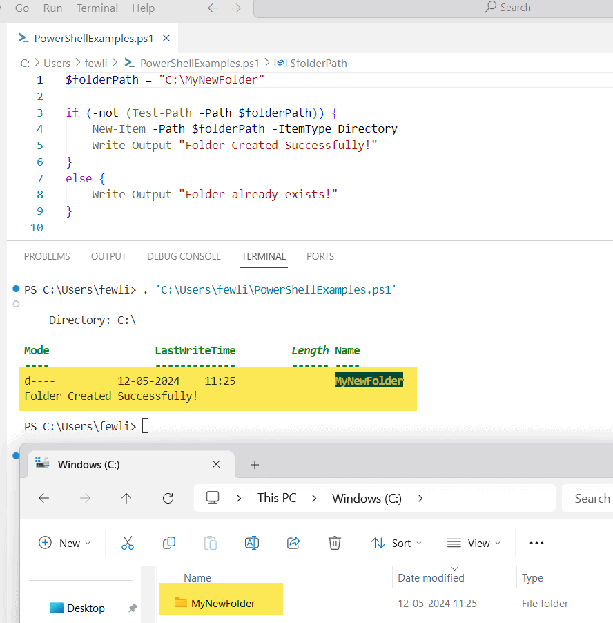 How to Create folder if not exist in PowerShell? PowerShell FAQs