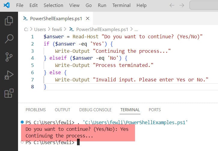 PowerShell Prompt for Input Yes/No PowerShell FAQs