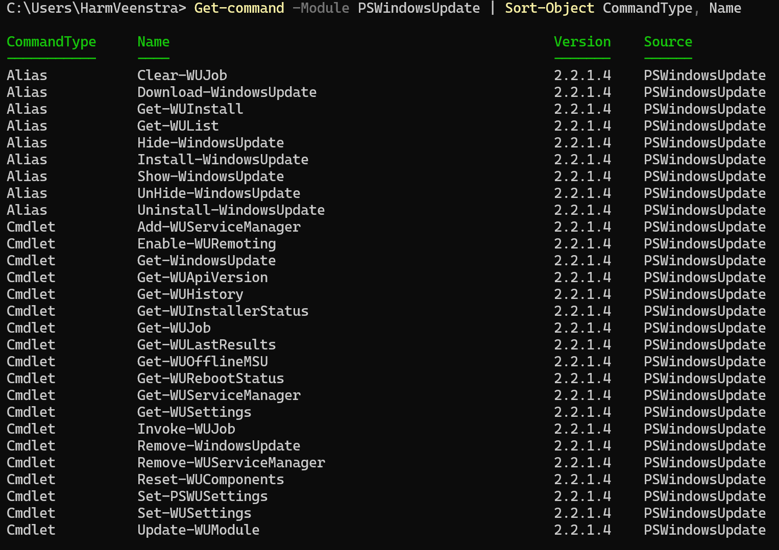 PowerShell is fun )Using the PowerShell PSWindowsUpdate module