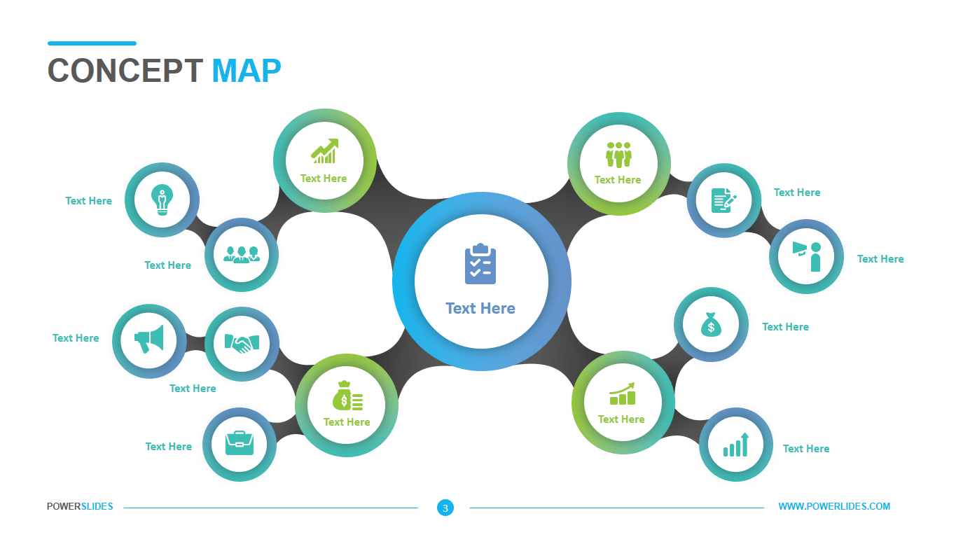Concept Map Template Easy to Edit PowerSlides™