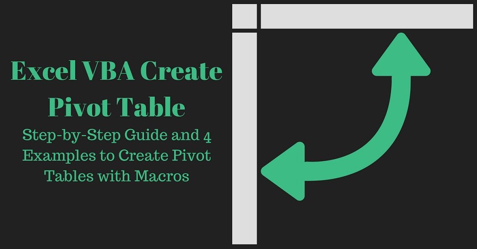 Create Pivot Table Vba Matttroy