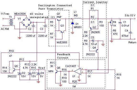 12V / 10A Switching Power Supply - Power Supply Circuits