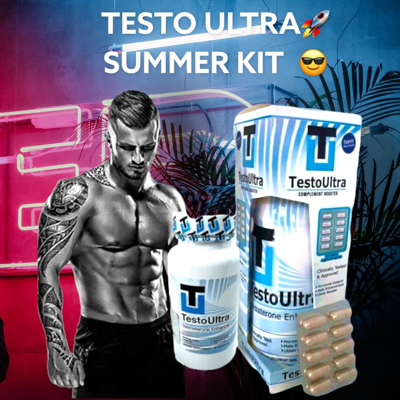 Testo Ultra Kit Testosterone Hormonal Support Powersxus