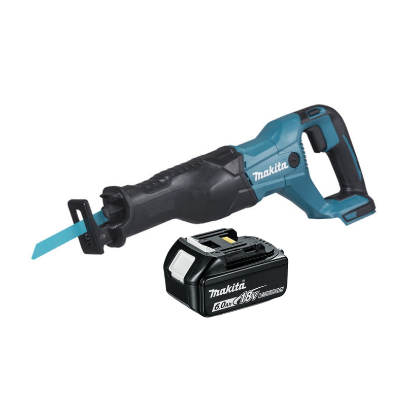 Makita DJR186Z 18V LXT Reciprocating Saw (Body Only) & BL1860 6.0Ah Battery PowerToolMate