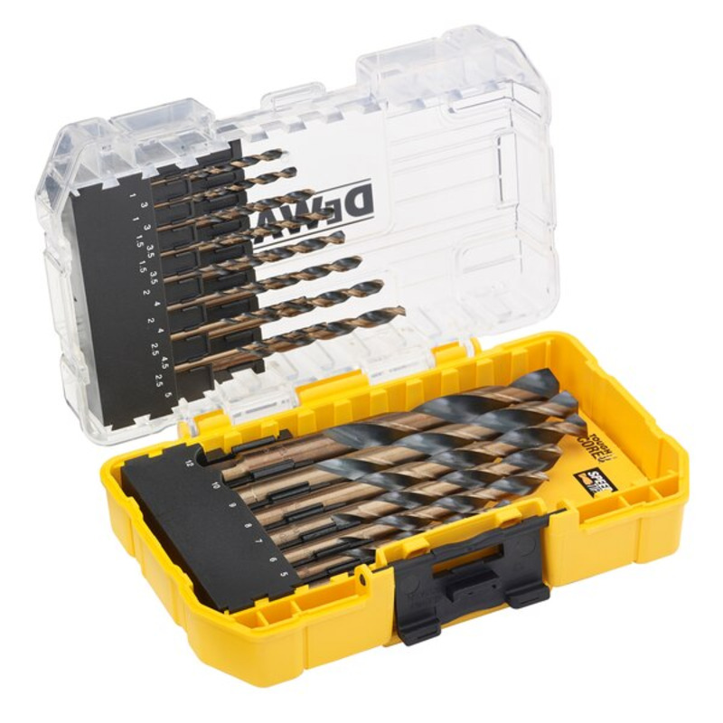 Dewalt 23 Piece Black and Gold Drill Bit Set 1mm12mm PowerToolMate