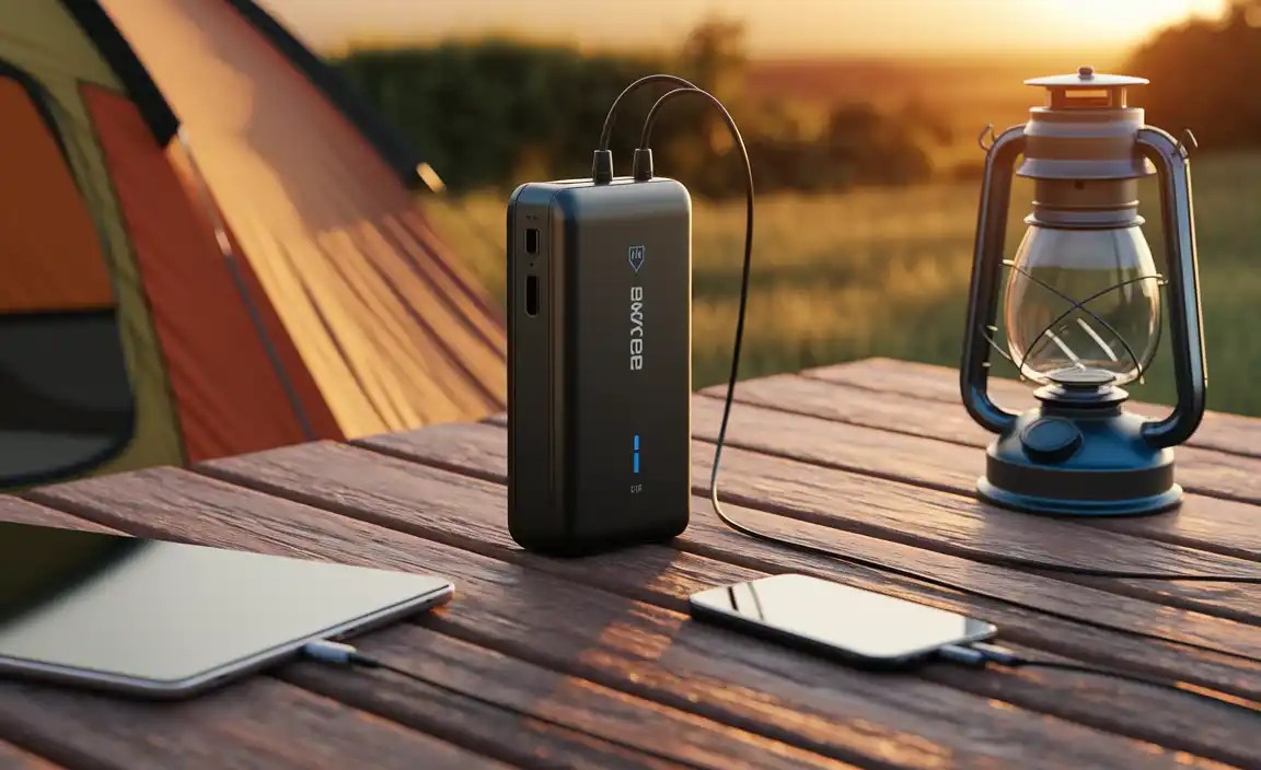 Powkey 200W Power Bank, 42000 mAh (Best for Camping with Family)
