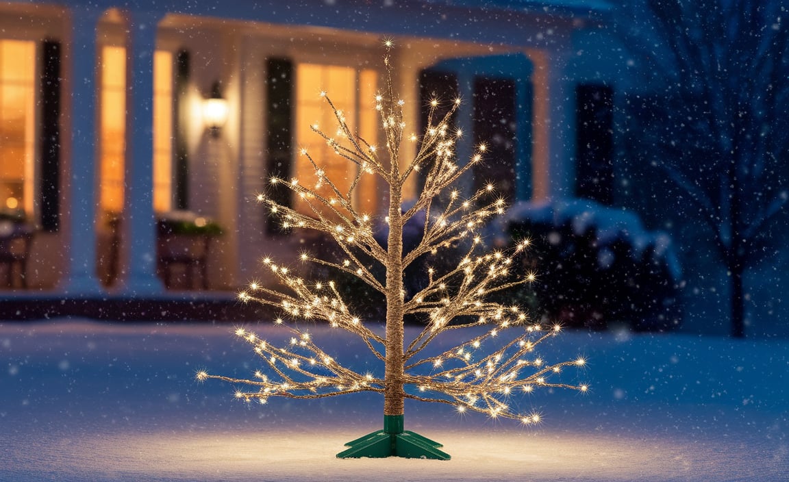 Battery Operated Christmas Tree For Outdoors -  A Festive Delight