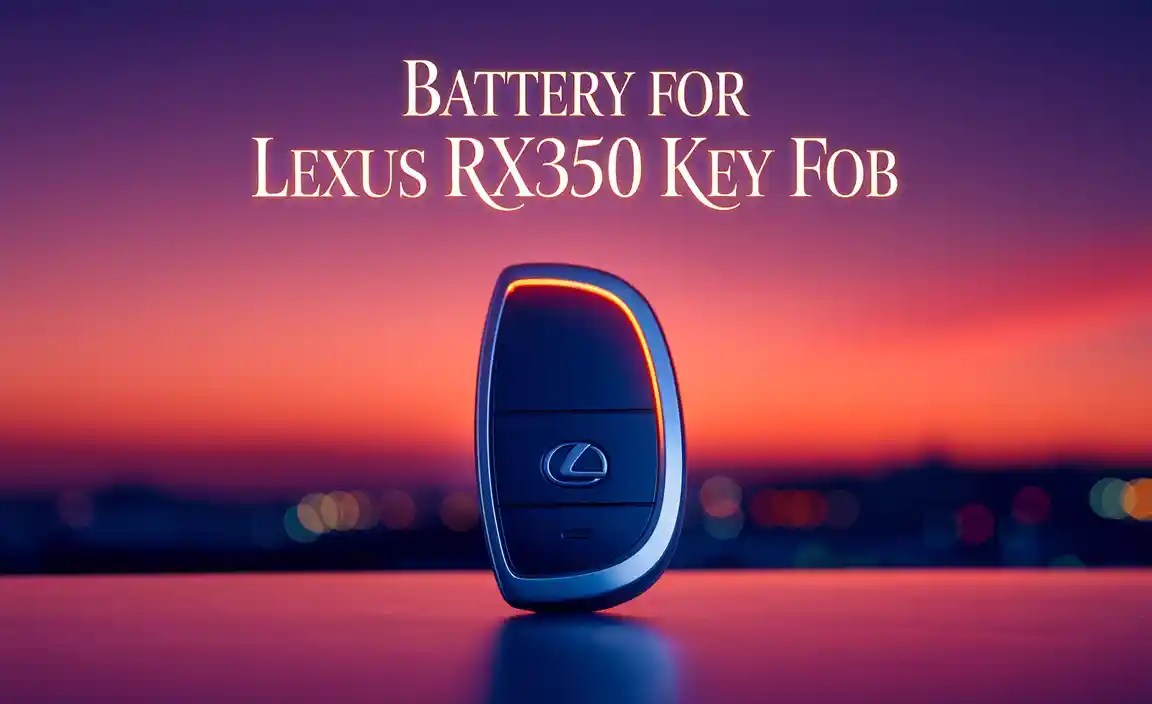 Understanding the Lexus RX350 Key Fob