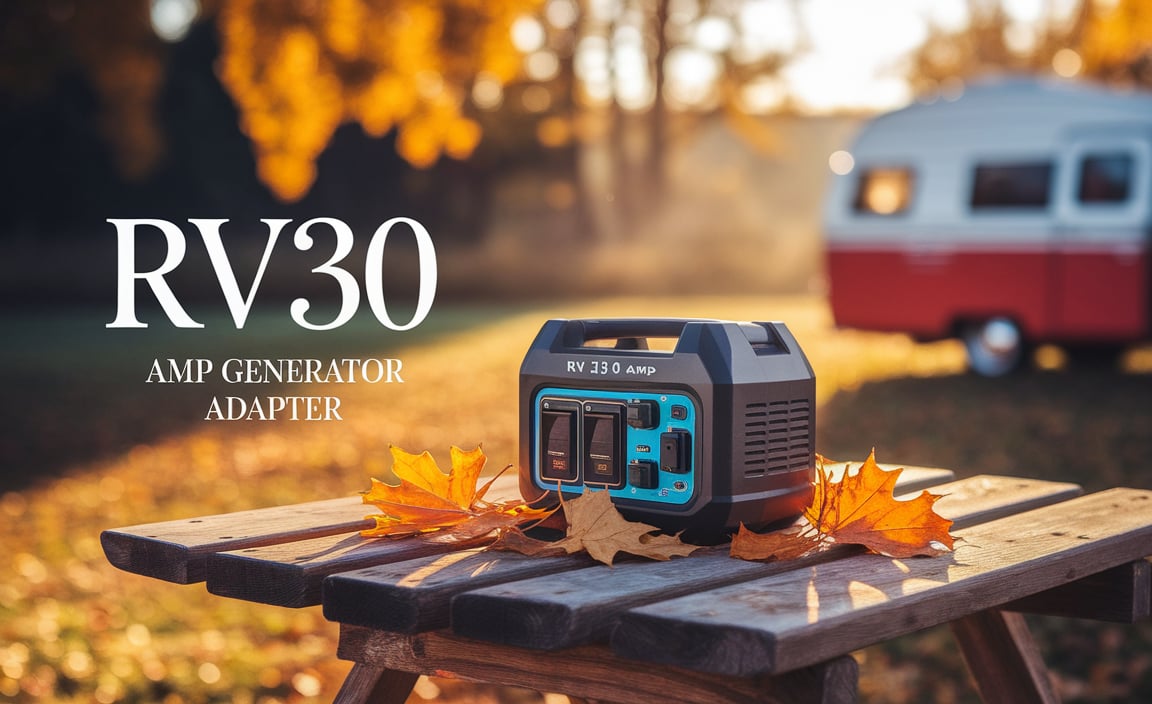 RV 30 Amp Generator Adapter