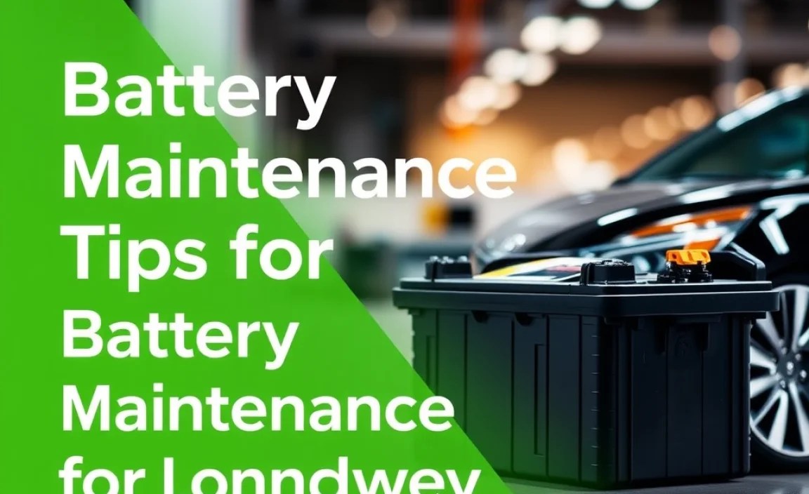 Battery Maintenance Tips for Longevity