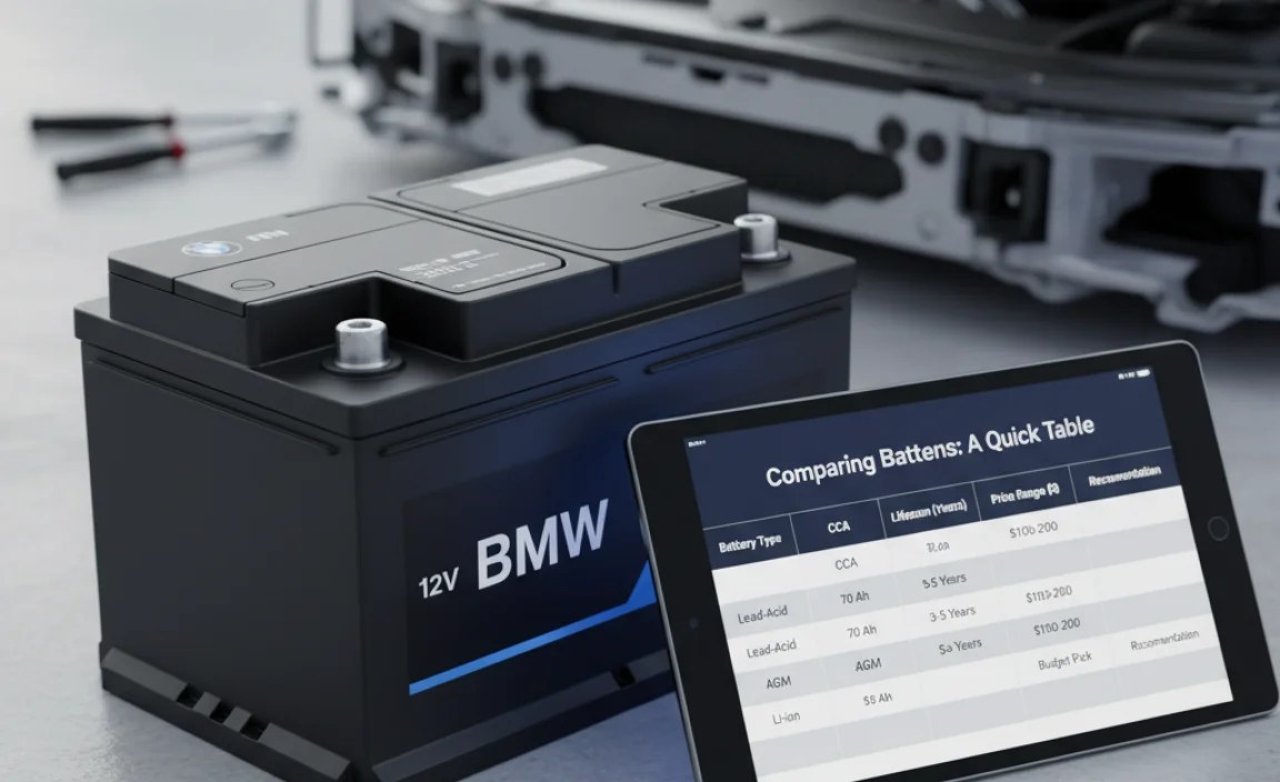 Comparing Battery Options: A Quick Table