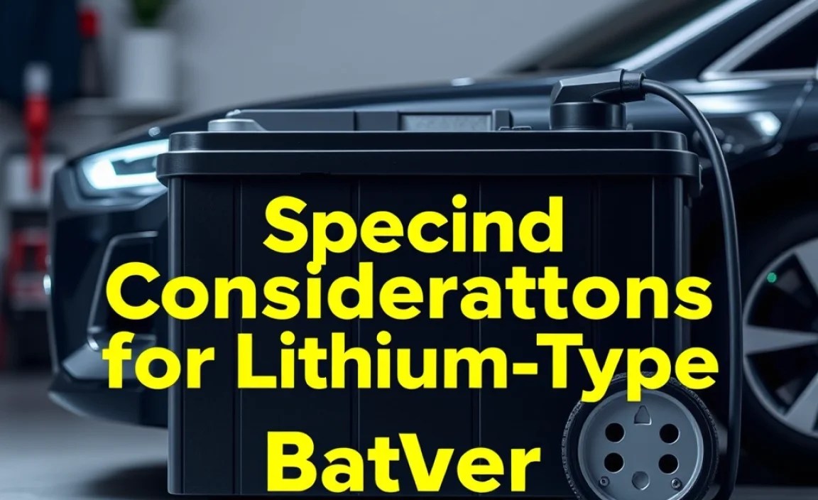 Special Considerations for Lithium-Type Batteries