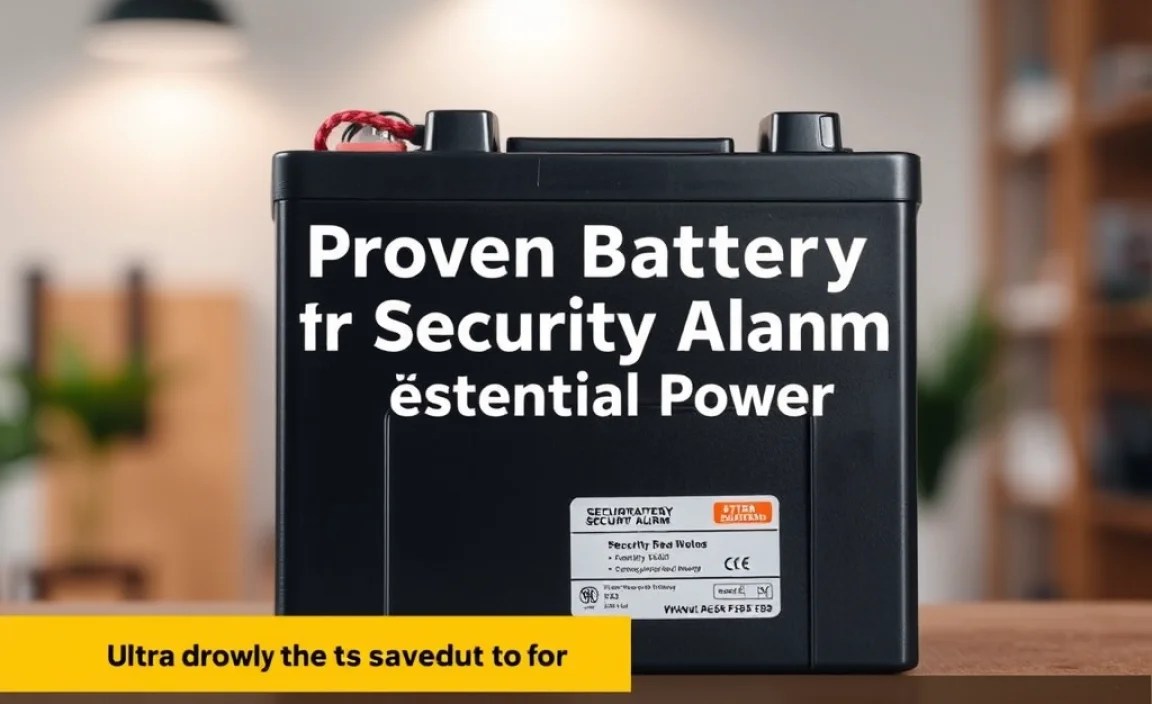 Understanding Security Alarm Battery Types