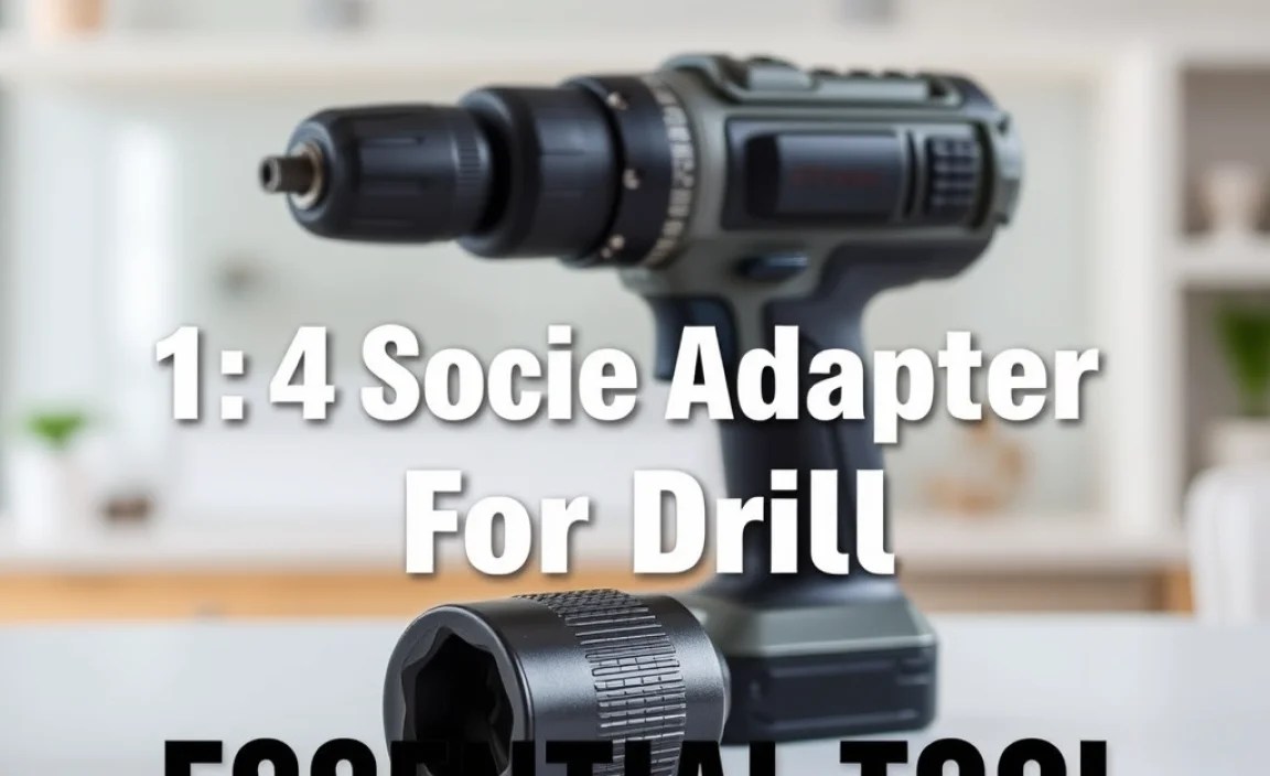 1 4 Socket Adapter For Drill: Essential Tool