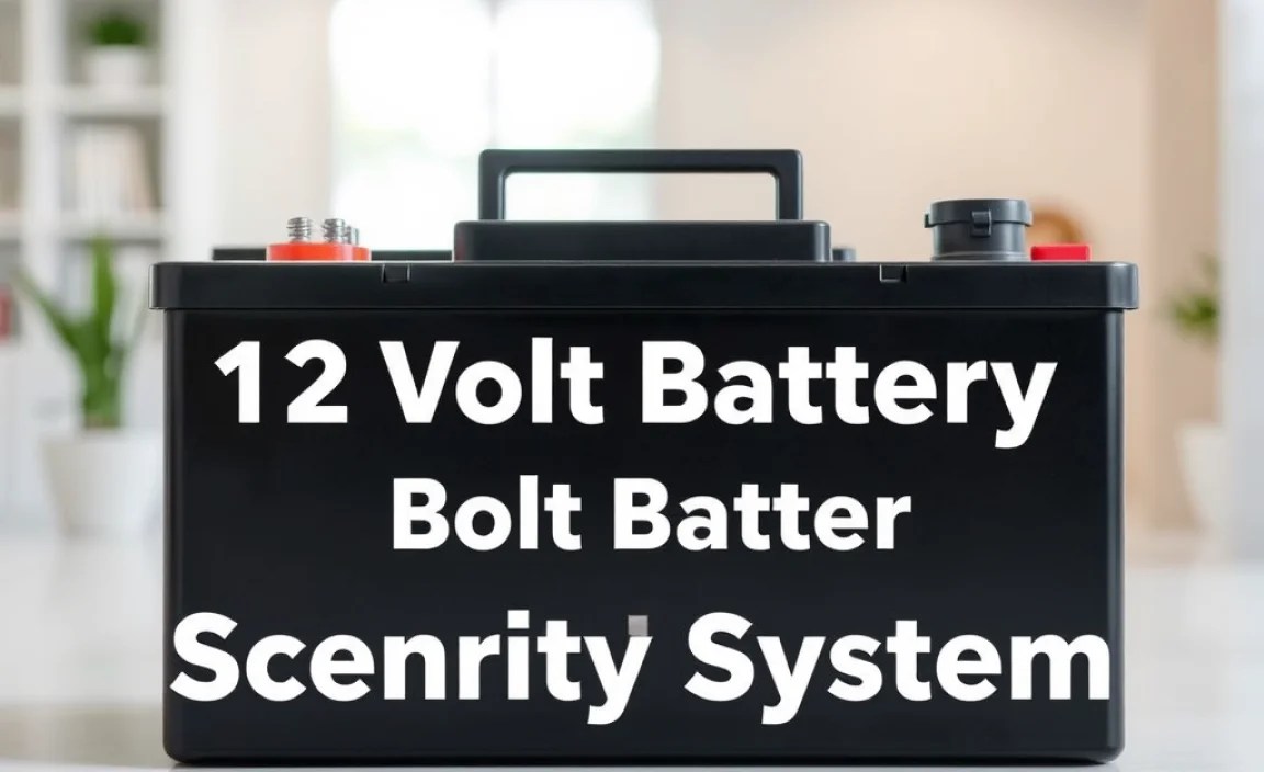 12 Volt Battery: Essential Security System Power