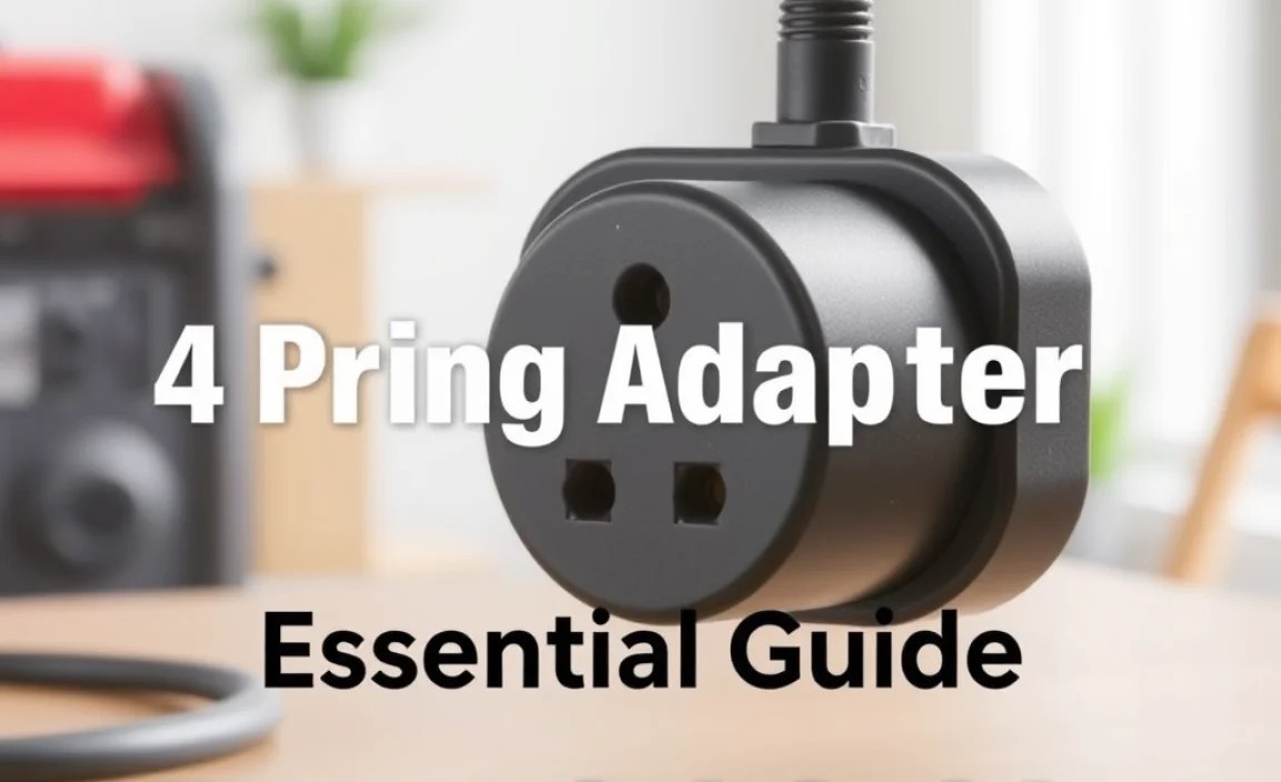 4 Prong Adapter for Generator: Essential Guide