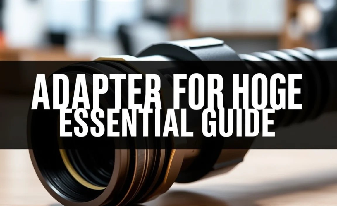 Adapter for Air Hose: Essential Guide