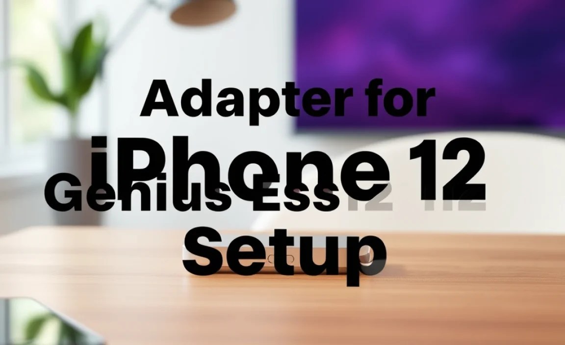 Adapter for iPhone 12: Genius Essential Setup