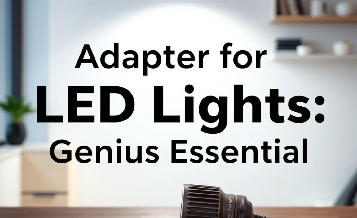 Adapter for LED Lights: Genius Essential
