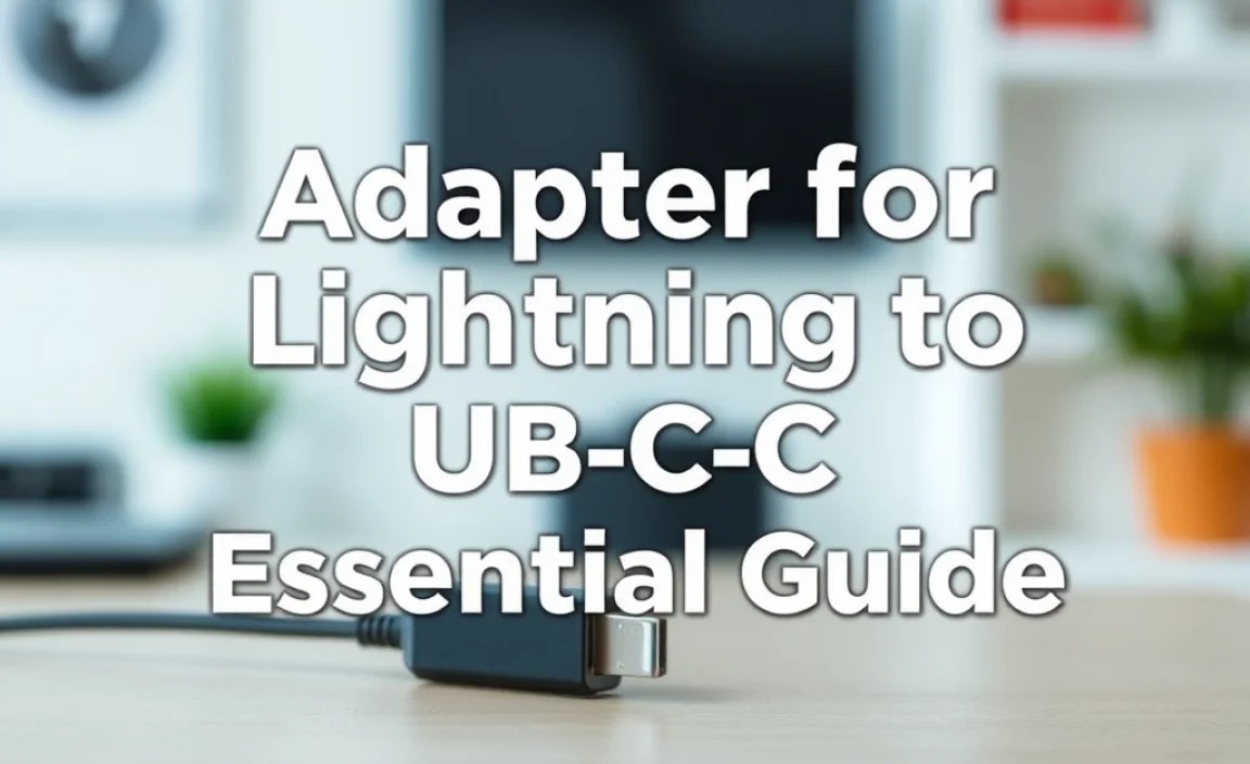 Adapter for Lightning to USB C: Essential Guide