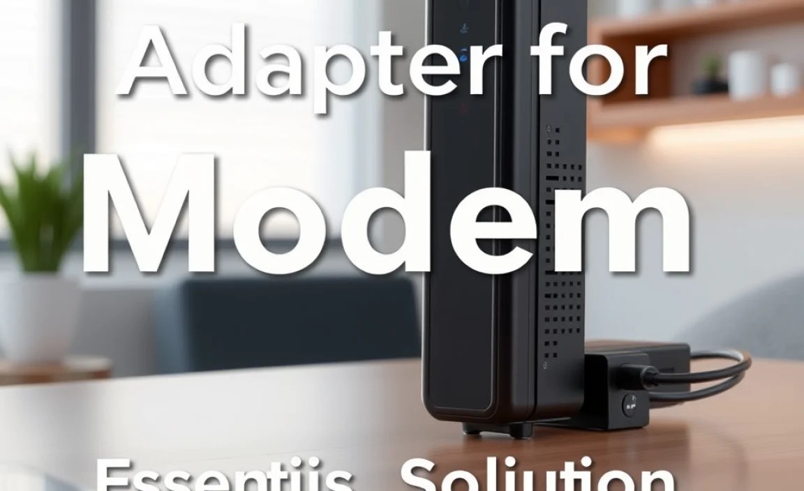Adapter for Modem: Essential & Genius Solution