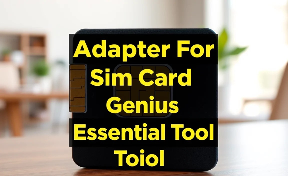 Adapter For Sim Card: Genius Essential Tool