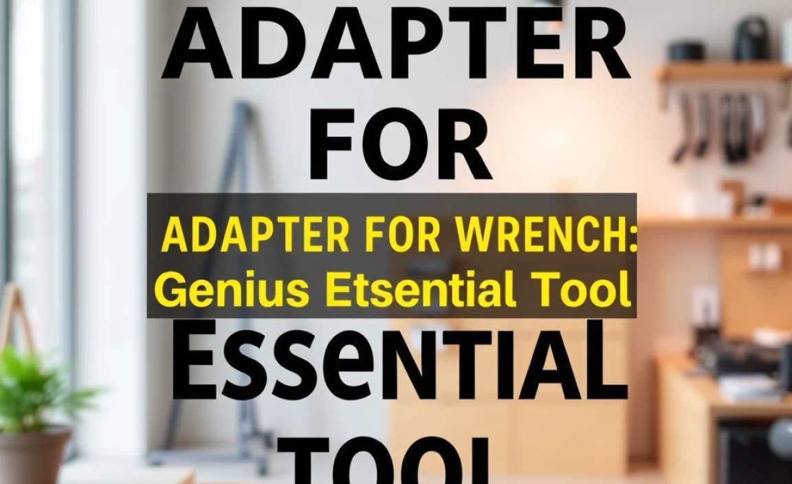 Adapter For Wrench: Genius Essential Tool