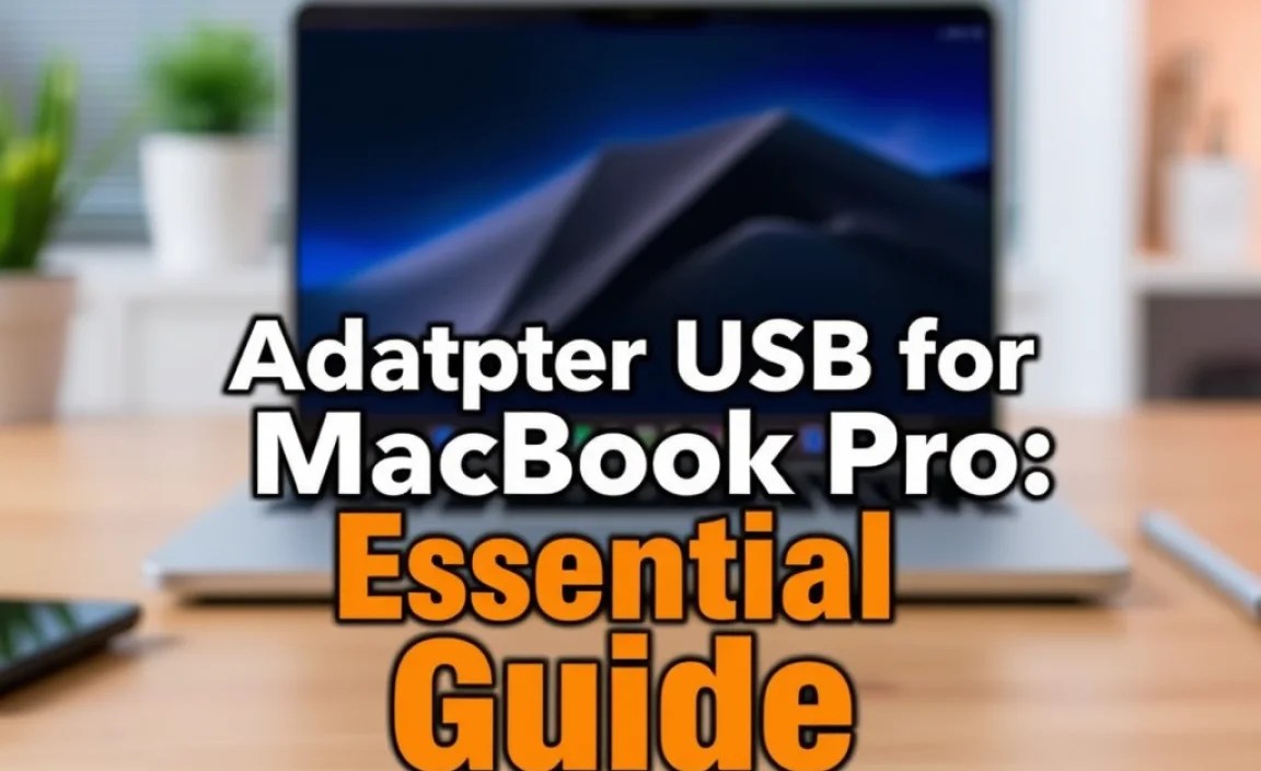 Adapter USB for MacBook Pro: Essential Guide