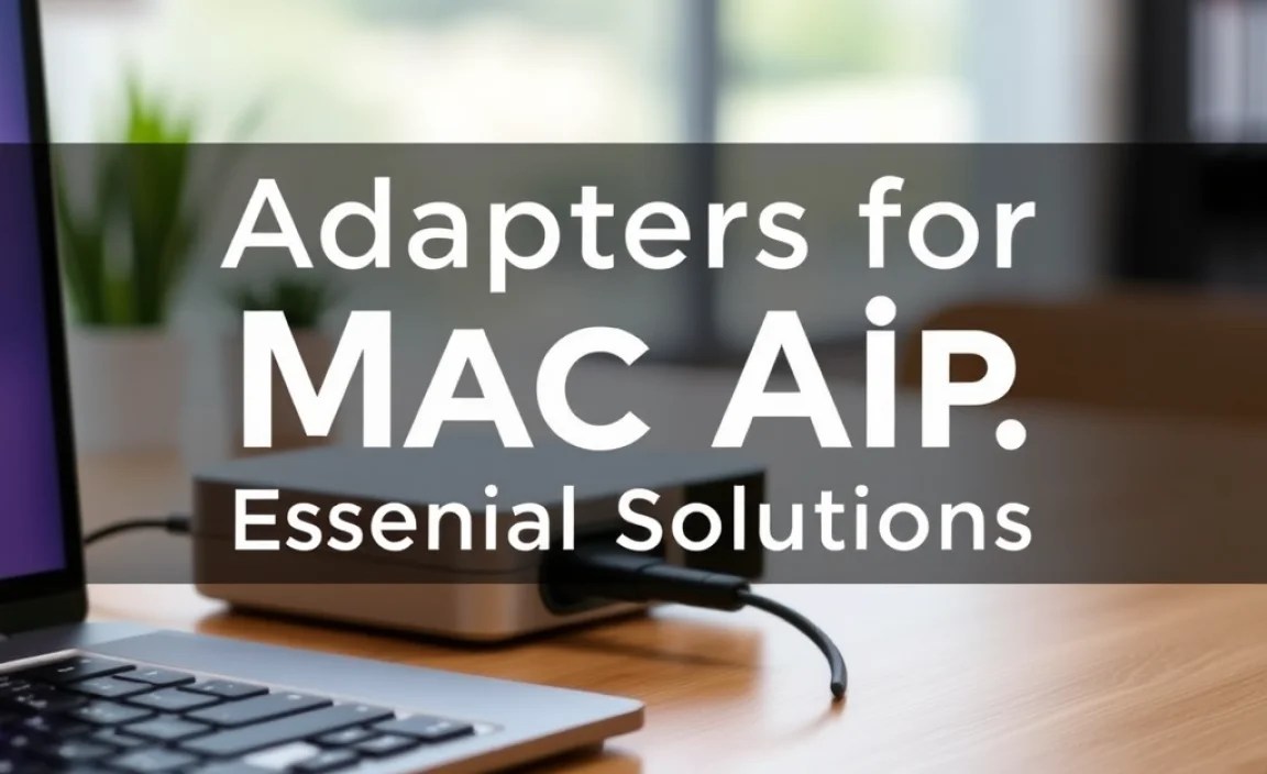 Adapters for Mac Air: Essential, Genius Solutions