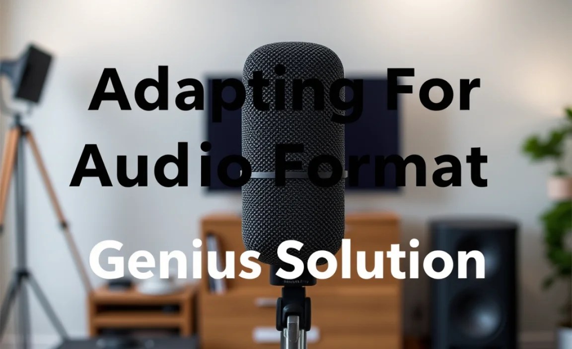 Adapting For Audio Format Clue: Genius Solution
