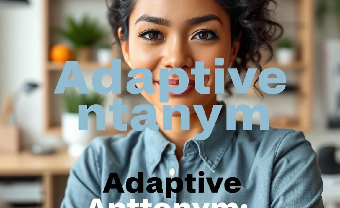 Adaptive Antonym: Best Alternative