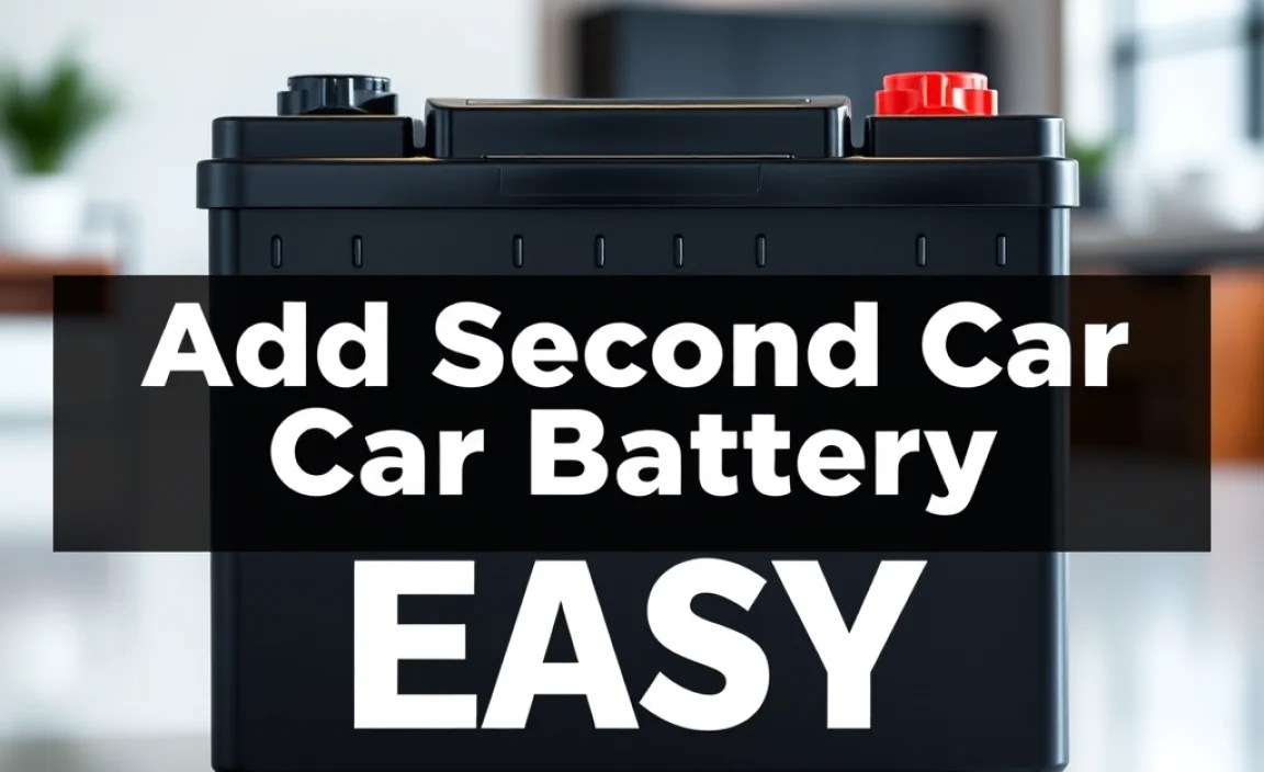 Add Second Car Battery: Easy