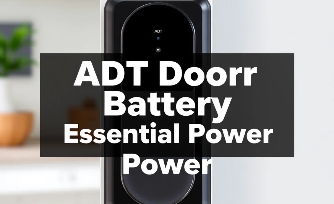 ADT Door Sensor Battery: Essential Power
