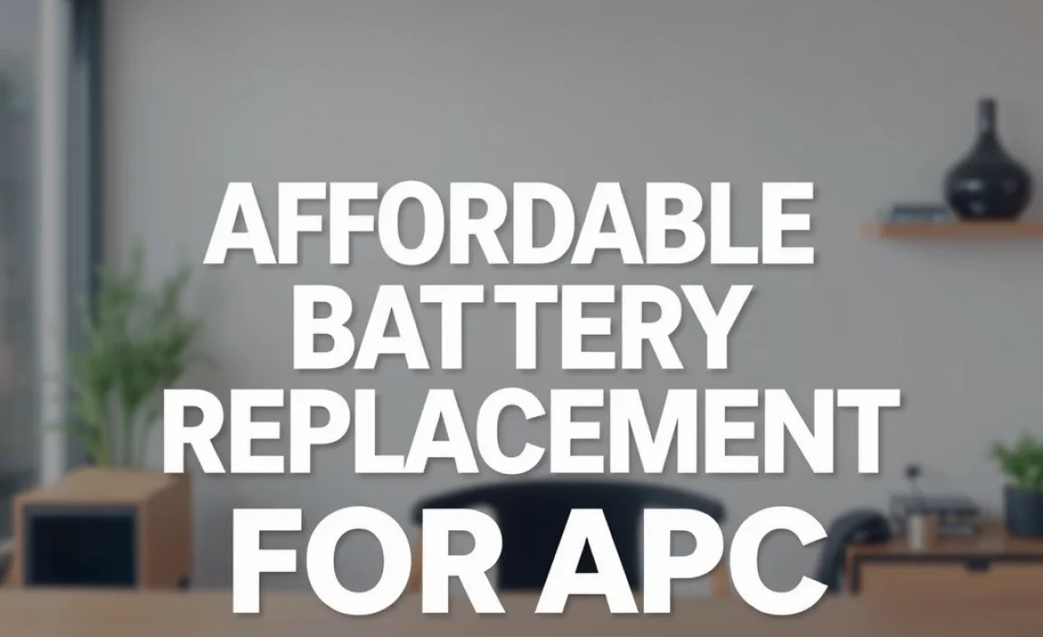 Affordable Battery Replacement For Apc: Quick Guide