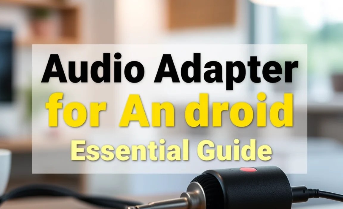Audio Adapter for Android: Essential Guide