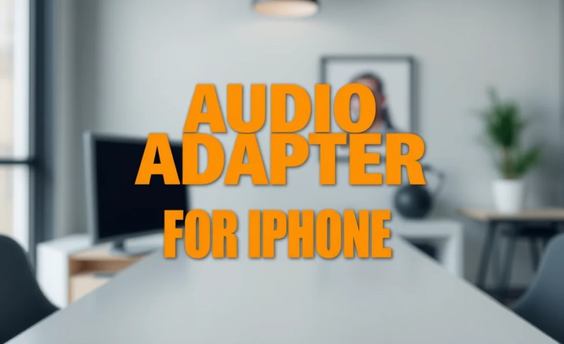 Audio Adapter for iPhone: Essential Guide