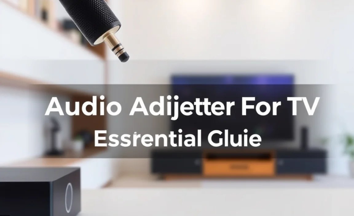 Audio Adapter For TV: Essential Guide