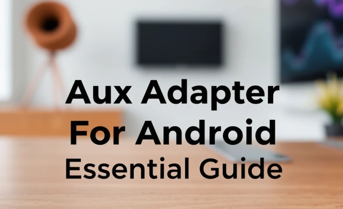 Aux Adapter For Android: Essential Guide