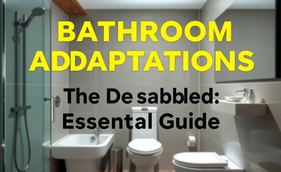 Bathroom Adaptations For The Disabled: Essential Guide