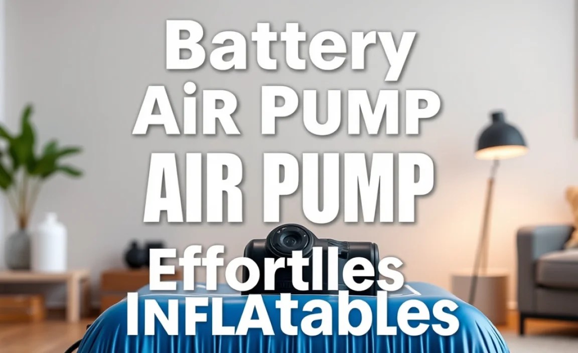 Battery Air Pump: Effortless Inflatables