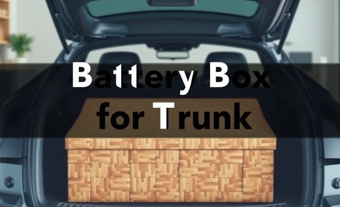 Battery Box for Trunk: Essential Storage Solution