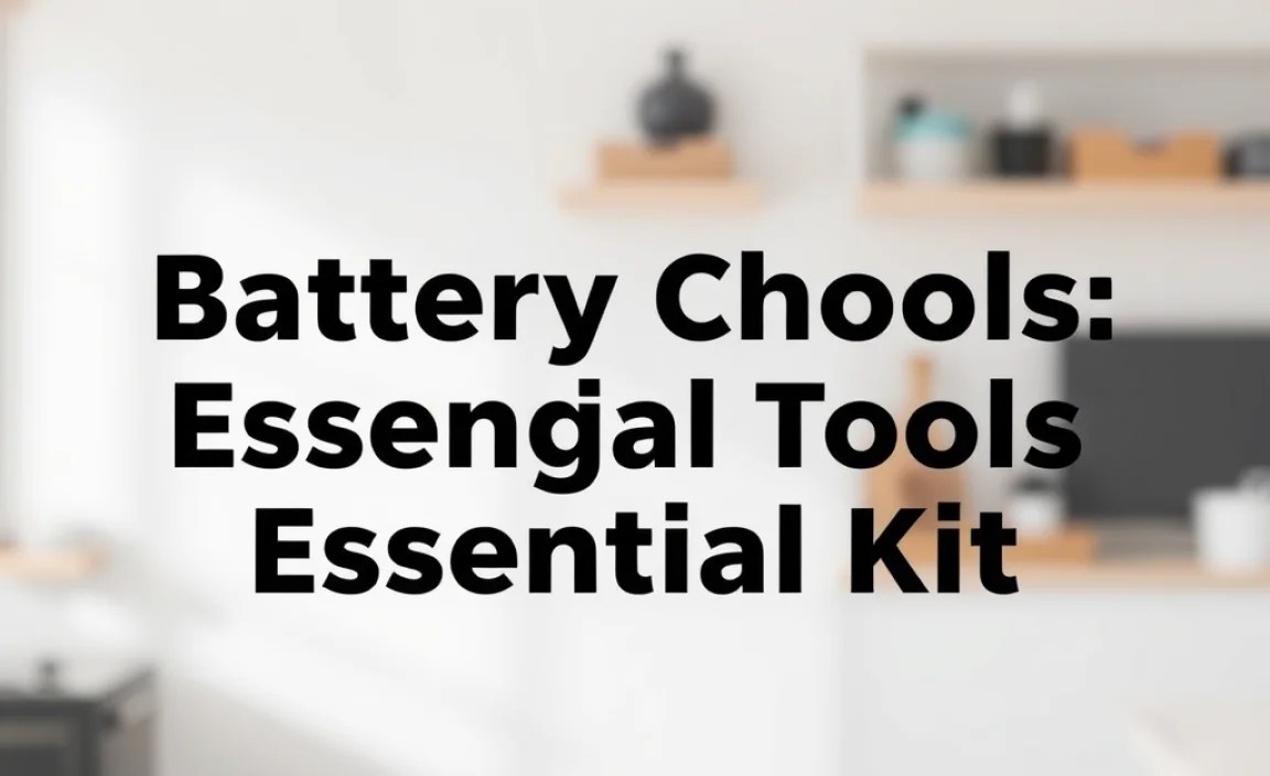 Battery Change Tools: Essential Kit