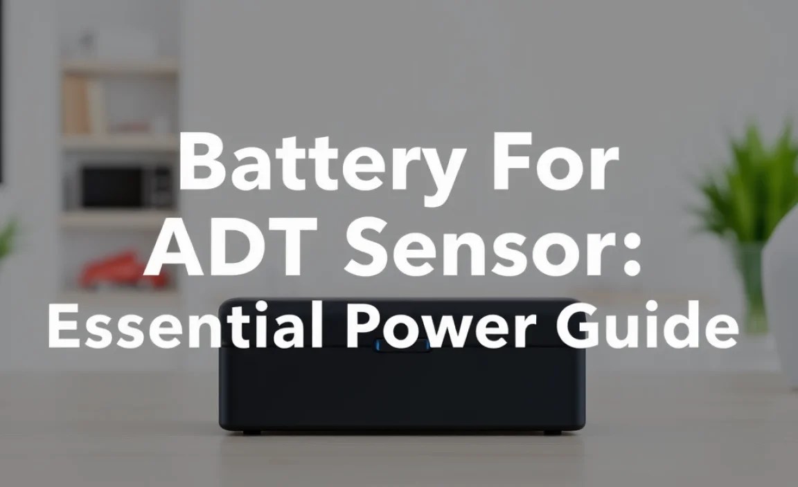 Battery For ADT Sensor: Essential Power Guide
