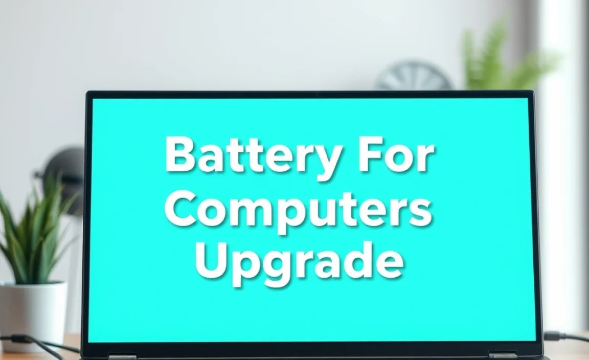 Battery For Computers: Essential Upgrade